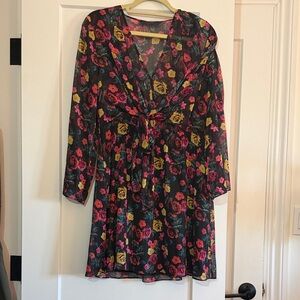 Rachel Roy Floral Chiffon Dress